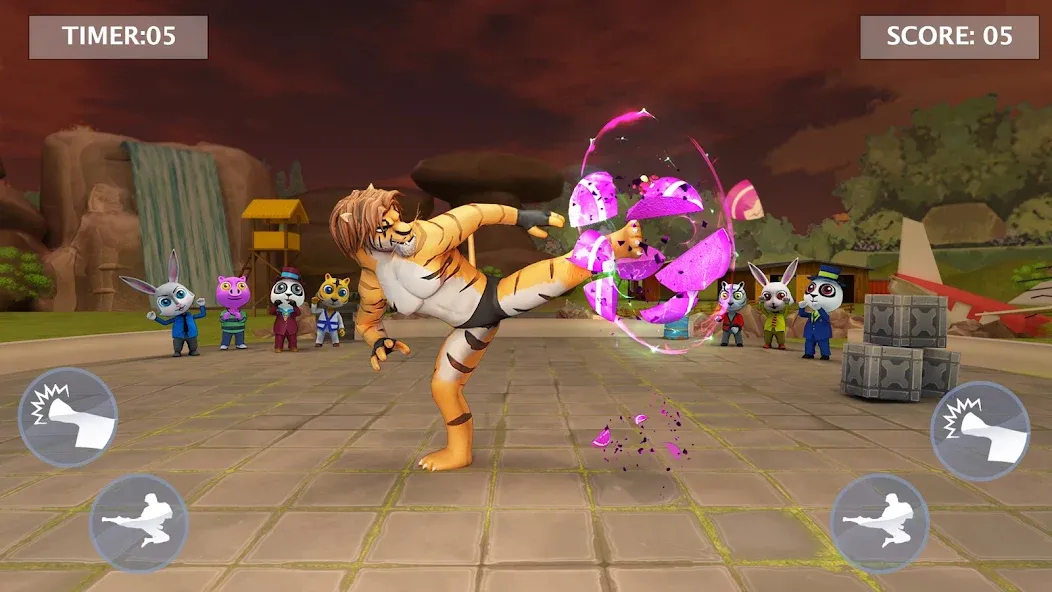 Скачать взлом Kung Fu Animal: Fighting Games — Безлимитные деньги и открыты все бойцы — скриншот 5 Скачать взлом Kung Fu Animal: Fighting Games — Безлимитные деньги и открыты все бойцы — скриншот 5