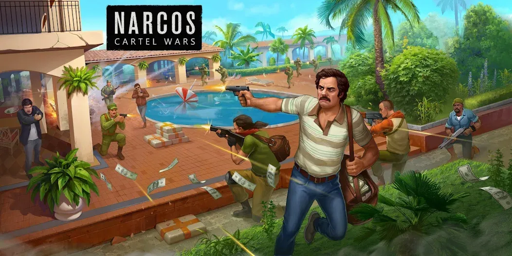 Narcos: Cartel Wars & Strategy MOD APK скачать на Андроид — Безлимитные деньги и ресурсы — скриншот 1