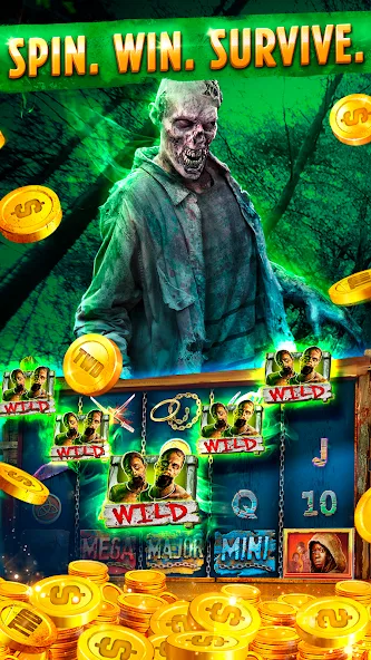 The Walking Dead Casino Slots взлом на Андроид — Безлимитные монеты и бонусы — скриншот 3