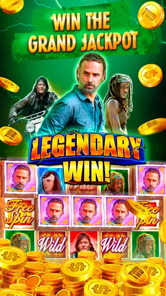 The Walking Dead Casino Slots взлом на Андроид — Безлимитные монеты и бонусы — скриншот 5