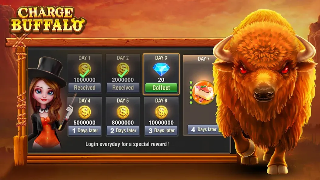 Скачать Charge Buffalo Slot-TaDa Games последней версии — Безлимитные монеты и бонусы — скриншот 3 Скачать Charge Buffalo Slot-TaDa Games последней версии — Безлимитные монеты и бонусы — скриншот 3