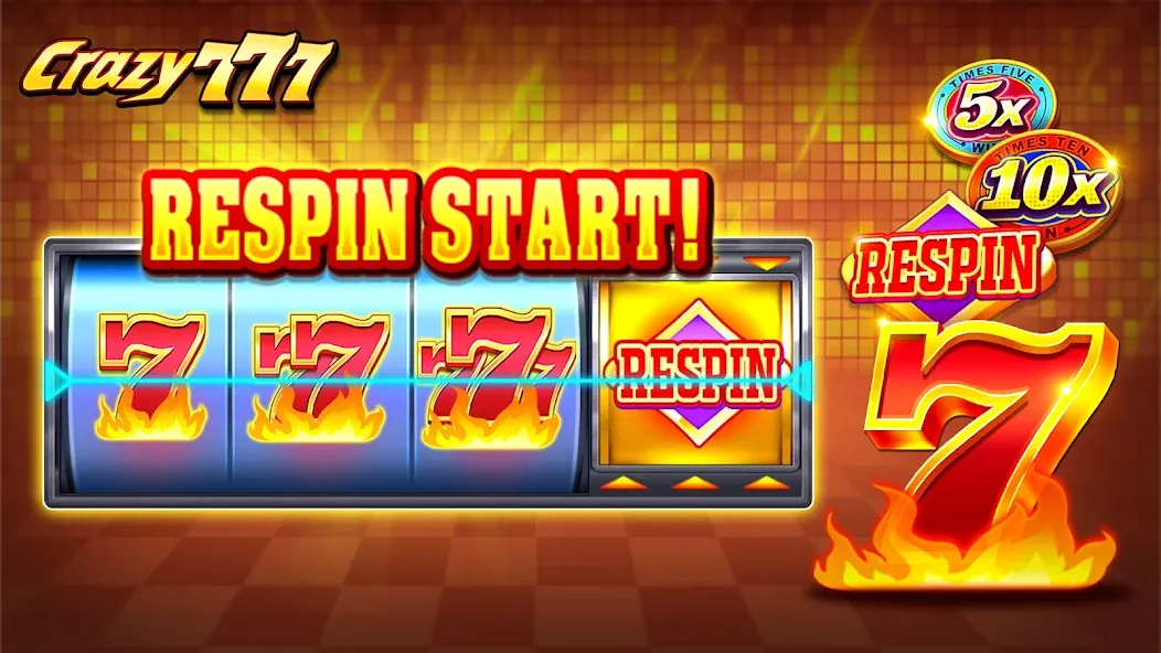 Мод Crazy 777 Slot-TaDa Games — Безлимитные монеты и бонусы, скачать APK — скриншот 2 Мод Crazy 777 Slot-TaDa Games — Безлимитные монеты и бонусы, скачать APK — скриншот 2