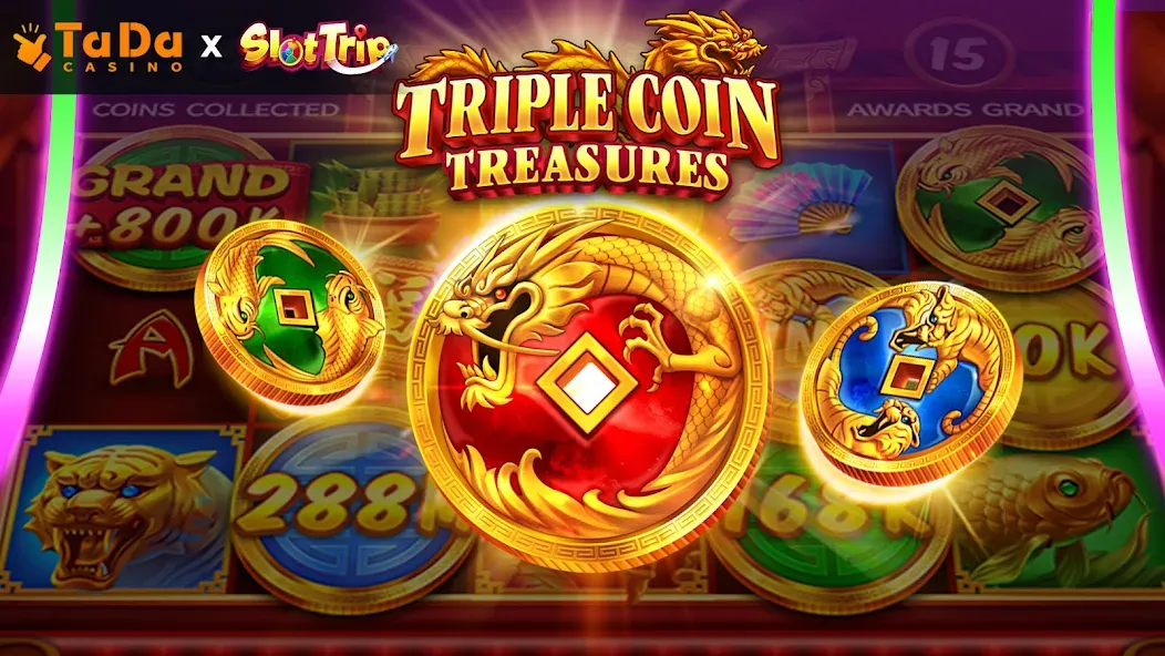 SlotTrip Casino - TaDa Slots MOD APK: Безлимитные монеты и бонусы — скриншот 1 SlotTrip Casino - TaDa Slots MOD APK: Безлимитные монеты и бонусы — скриншот 1