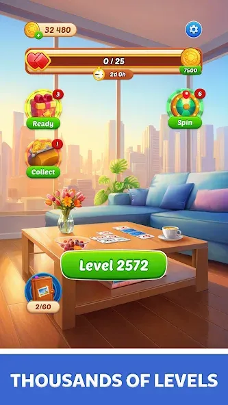 Solitaire Sunday: Card Game бесплатно на Андроид — мод: Безлимитные подсказки и отмены ходов — скриншот 1 Solitaire Sunday: Card Game бесплатно на Андроид — мод: Безлимитные подсказки и отмены ходов — скриншот 1