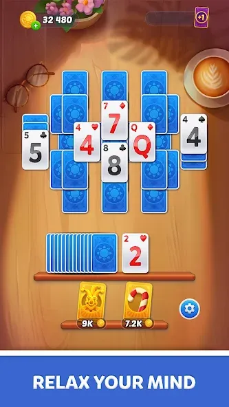 Solitaire Sunday: Card Game бесплатно на Андроид — мод: Безлимитные подсказки и отмены ходов — скриншот 2 Solitaire Sunday: Card Game бесплатно на Андроид — мод: Безлимитные подсказки и отмены ходов — скриншот 2