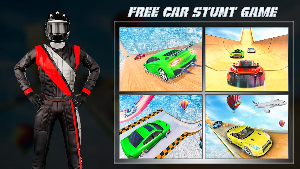 Ramp Car Game - Car Stunt взломанный APK — Безлимитные деньги и все машины открыты — скриншот 3 Ramp Car Game - Car Stunt взломанный APK — Безлимитные деньги и все машины открыты — скриншот 3