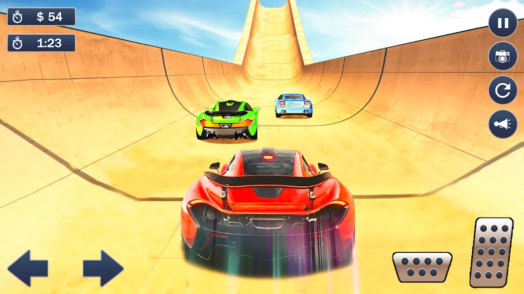 Ramp Car Game - Car Stunt взломанный APK — Безлимитные деньги и все машины открыты — скриншот 4 Ramp Car Game - Car Stunt взломанный APK — Безлимитные деньги и все машины открыты — скриншот 4