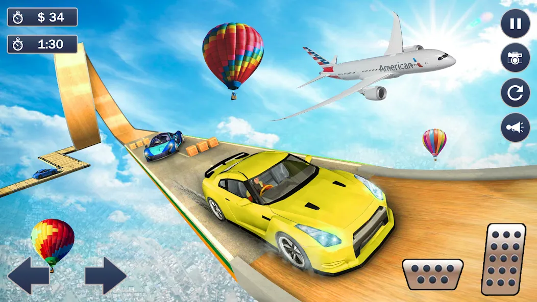 Ramp Car Game - Car Stunt взломанный APK — Безлимитные деньги и все машины открыты — скриншот 5 Ramp Car Game - Car Stunt взломанный APK — Безлимитные деньги и все машины открыты — скриншот 5