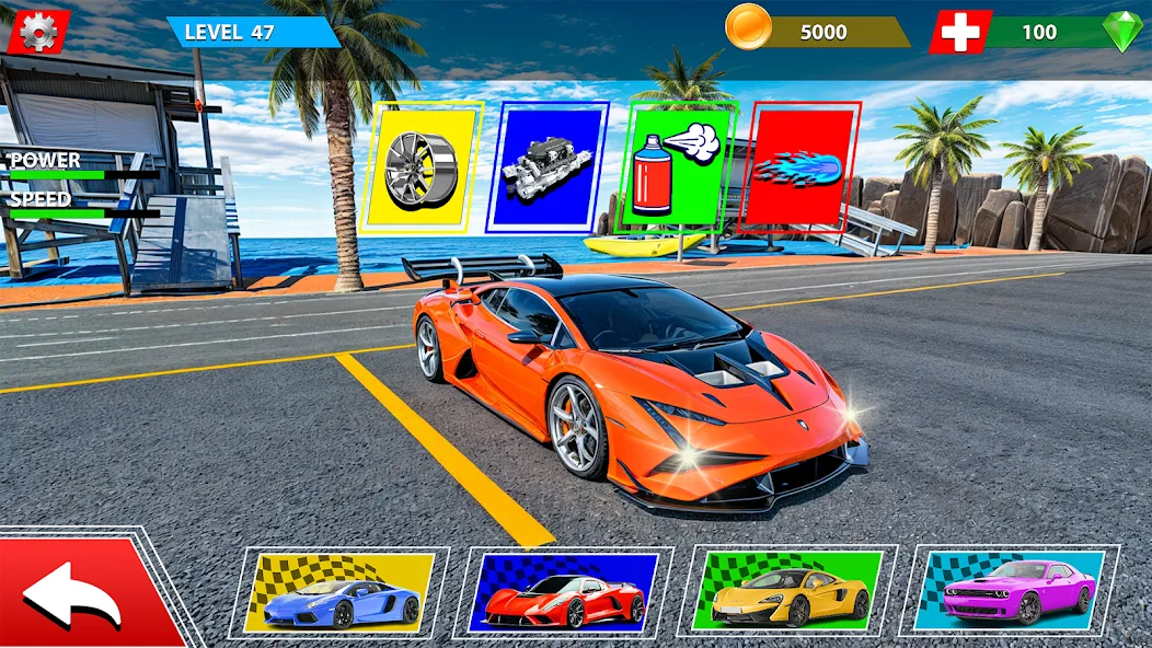 Rampa Car Game: GT Car stunts — взломанная версия, Безлимитные деньги и все машины открыты — скриншот 3