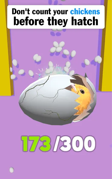 Мод Eggs & Chickens: Cut Rope Game — Без рекламы и все уровни открыты, скачать APK — скриншот 1 Мод Eggs & Chickens: Cut Rope Game — Без рекламы и все уровни открыты, скачать APK — скриншот 1