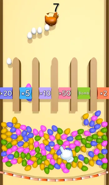Мод Eggs & Chickens: Cut Rope Game — Без рекламы и все уровни открыты, скачать APK — скриншот 4 Мод Eggs & Chickens: Cut Rope Game — Без рекламы и все уровни открыты, скачать APK — скриншот 4