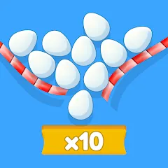 Мод Eggs & Chickens: Cut Rope Game — Без рекламы и все уровни открыты, скачать APK