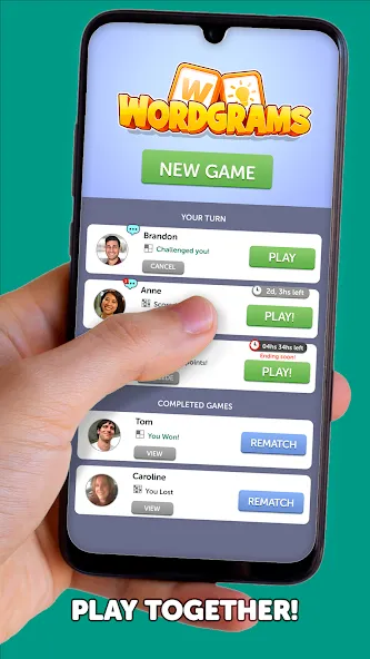Wordgrams - Crossword & Puzzle — Безлимитные подсказки и жизни, скачать мод APK — скриншот 3 Wordgrams - Crossword & Puzzle — Безлимитные подсказки и жизни, скачать мод APK — скриншот 3