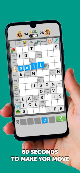 Wordgrams - Crossword & Puzzle — Безлимитные подсказки и жизни, скачать мод APK — скриншот 5 Wordgrams - Crossword & Puzzle — Безлимитные подсказки и жизни, скачать мод APK — скриншот 5
