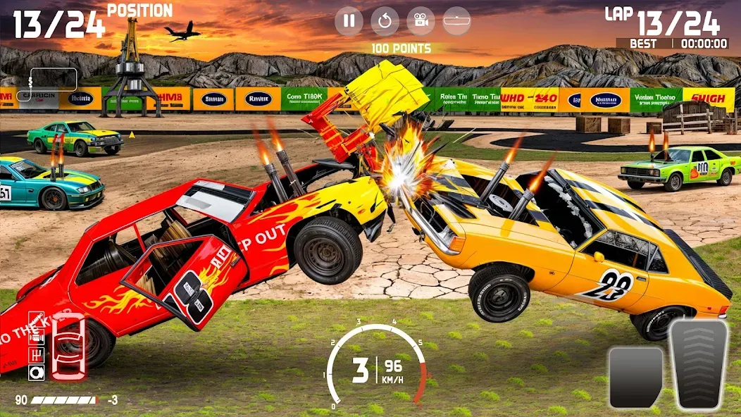 Demolition Derby: Car Games MOD APK скачать на Андроид — Безлимитные деньги и топливо — скриншот 1 Demolition Derby: Car Games MOD APK скачать на Андроид — Безлимитные деньги и топливо — скриншот 1