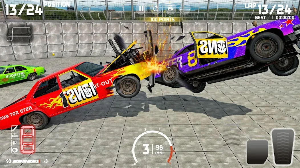 Demolition Derby: Car Games MOD APK скачать на Андроид — Безлимитные деньги и топливо — скриншот 5 Demolition Derby: Car Games MOD APK скачать на Андроид — Безлимитные деньги и топливо — скриншот 5