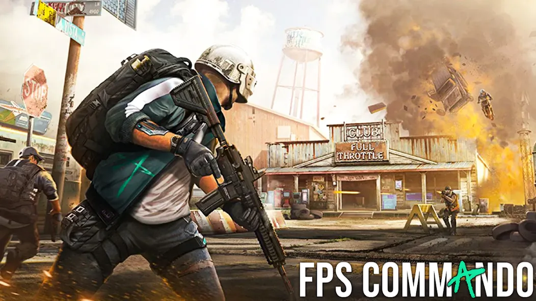 FPS Commando Shooter Games (Мод: Безлимитные патроны и здоровье) — скачать на Андроид — скриншот 5 FPS Commando Shooter Games (Мод: Безлимитные патроны и здоровье) — скачать на Андроид — скриншот 5