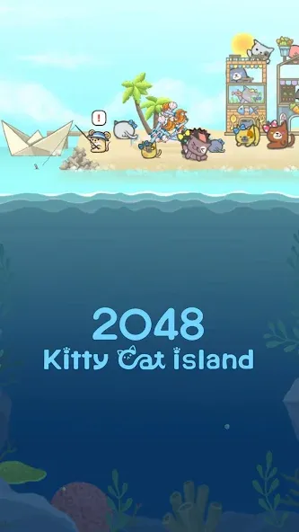 2048 Kitty Cat Island мод на Андроид: Бесконечные очки и все котики открыты — скриншот 1 2048 Kitty Cat Island мод на Андроид: Бесконечные очки и все котики открыты — скриншот 1