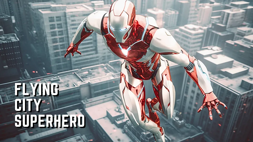 Скачать Super hero Flying iron jet man — Безлимитные деньги и усиленные способности — скриншот 1