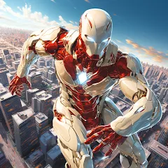 Скачать Super hero Flying iron jet man — Безлимитные деньги и усиленные способности