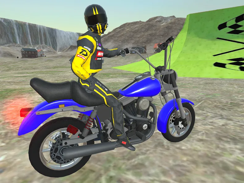 Moto bike Driving: Mega Ramp бесплатно на Андроид — мод: Безлимитные деньги и всё открыто — скриншот 1 Moto bike Driving: Mega Ramp бесплатно на Андроид — мод: Безлимитные деньги и всё открыто — скриншот 1