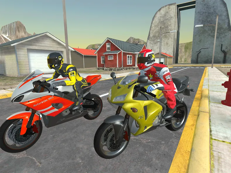Moto bike Driving: Mega Ramp бесплатно на Андроид — мод: Безлимитные деньги и всё открыто — скриншот 2 Moto bike Driving: Mega Ramp бесплатно на Андроид — мод: Безлимитные деньги и всё открыто — скриншот 2