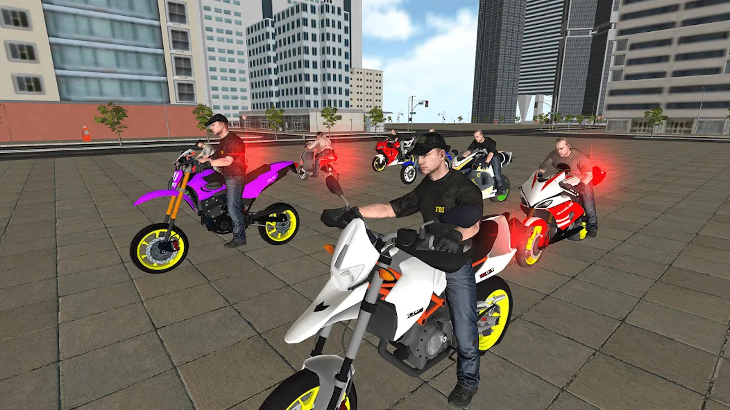 Bike Driving: Police Chase (Мод: Безлимитные деньги и топливо) — скачать на Андроид — скриншот 1