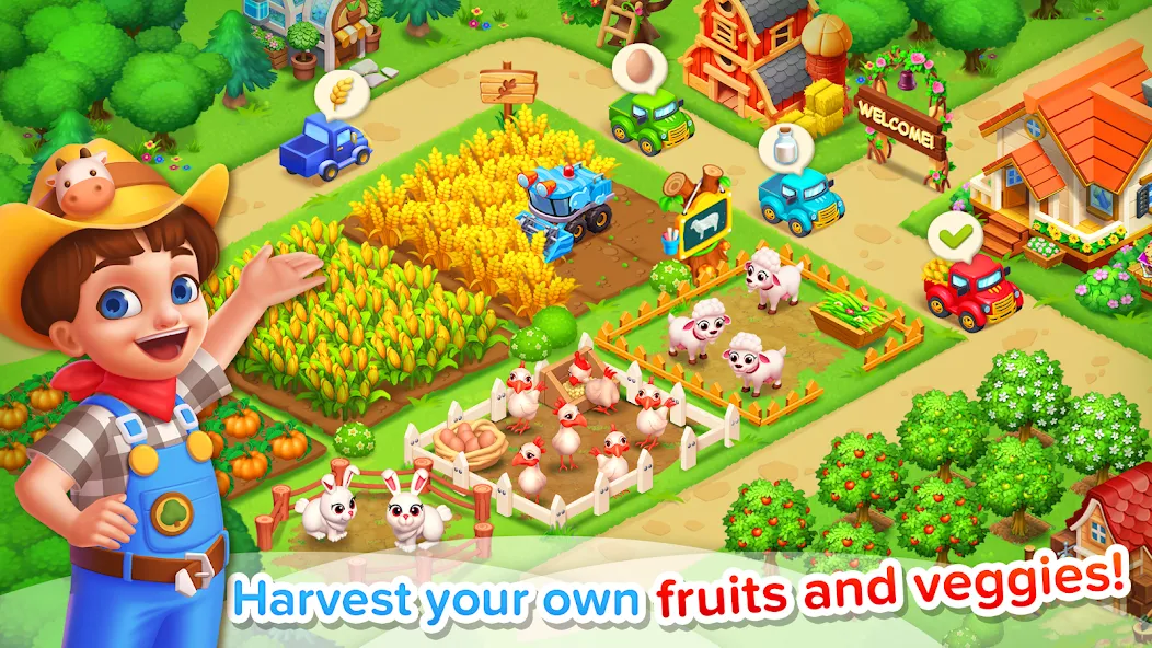 Скачать Family Farm Seaside последней версии — Безлимитные монеты и ресурсы — скриншот 1 Скачать Family Farm Seaside последней версии — Безлимитные монеты и ресурсы — скриншот 1