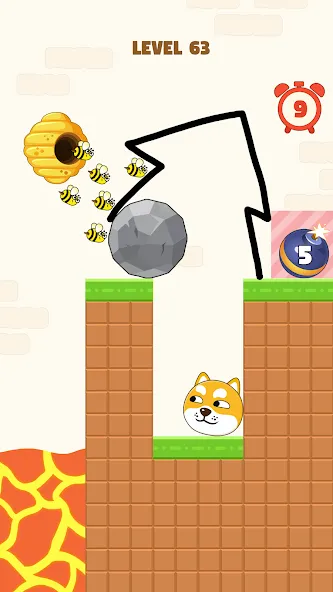 Save The Dog MOD APK: Без рекламы и бесконечные жизни — скриншот 4 Save The Dog MOD APK: Без рекламы и бесконечные жизни — скриншот 4