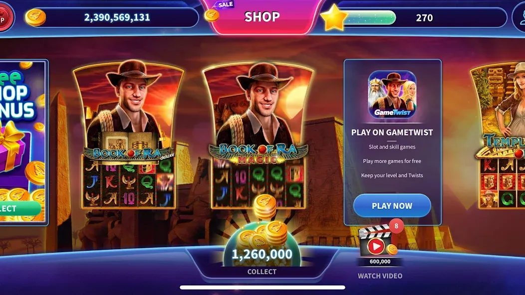 Скачать взлом Book of Ra™ Deluxe Slot — Безлимитные монеты и бонусы — скриншот 2 Скачать взлом Book of Ra™ Deluxe Slot — Безлимитные монеты и бонусы — скриншот 2