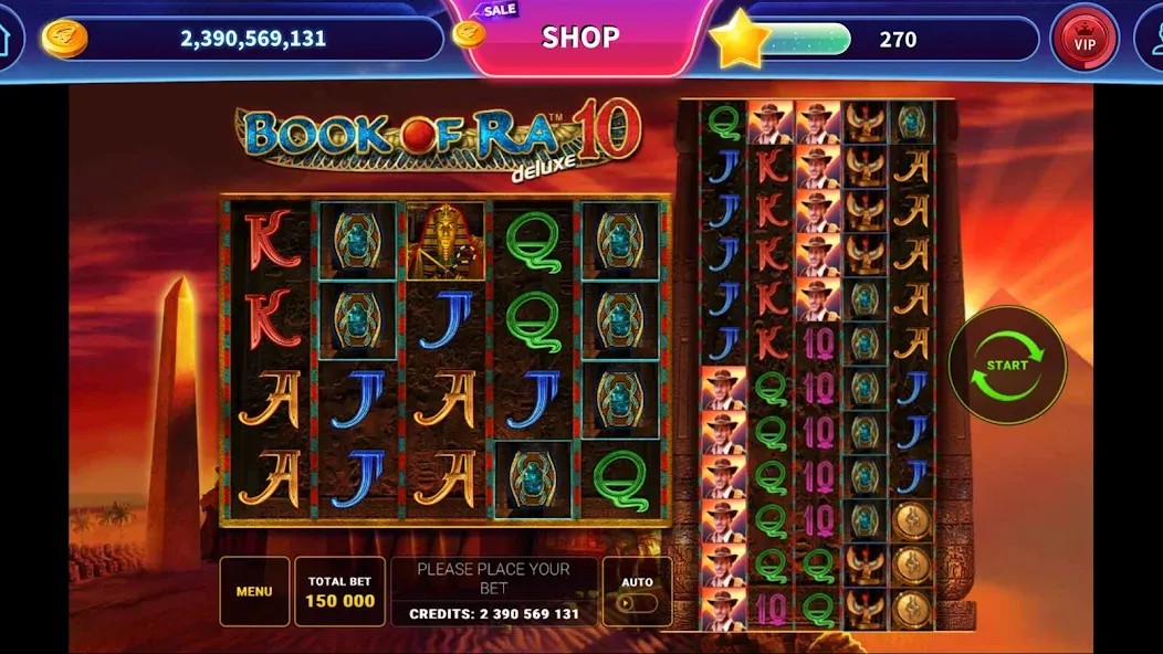 Скачать взлом Book of Ra™ Deluxe Slot — Безлимитные монеты и бонусы — скриншот 4 Скачать взлом Book of Ra™ Deluxe Slot — Безлимитные монеты и бонусы — скриншот 4