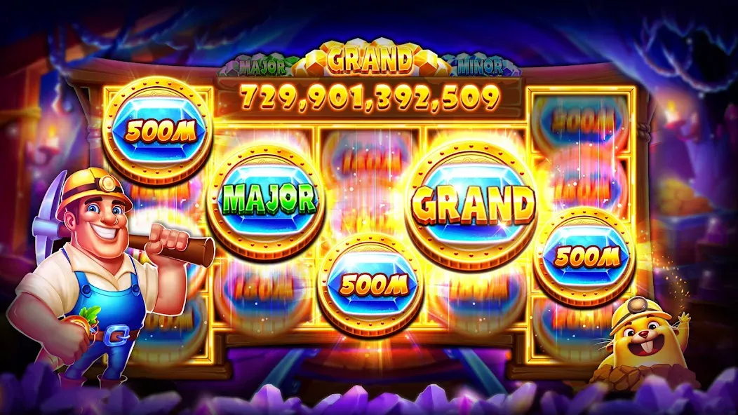 Jackpot Wins - Slots Casino — скачать мод: Безлимитные монеты и джекпоты — скриншот 2