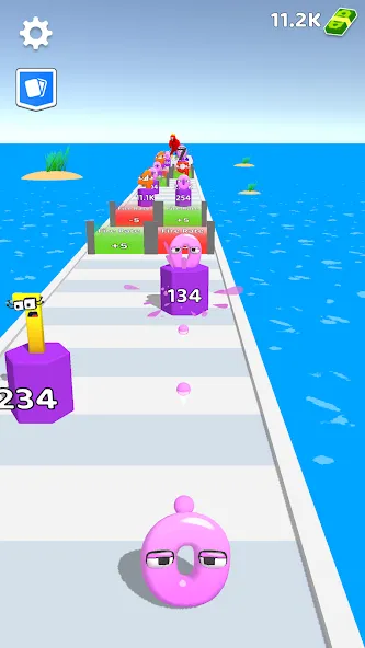 Скачать Merge Number Run последней версии — Безлимитные деньги и все уровни — скриншот 1