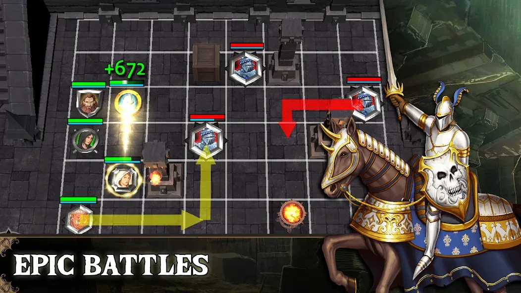 Demon God: Turn-Based Strategy — Безлимитные ресурсы и усиленные герои, скачать мод APK — скриншот 1
