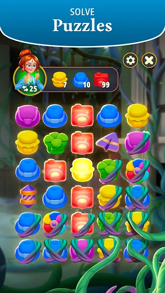 Merge Gardens взлом APK — Много денег и энергии — скриншот 5