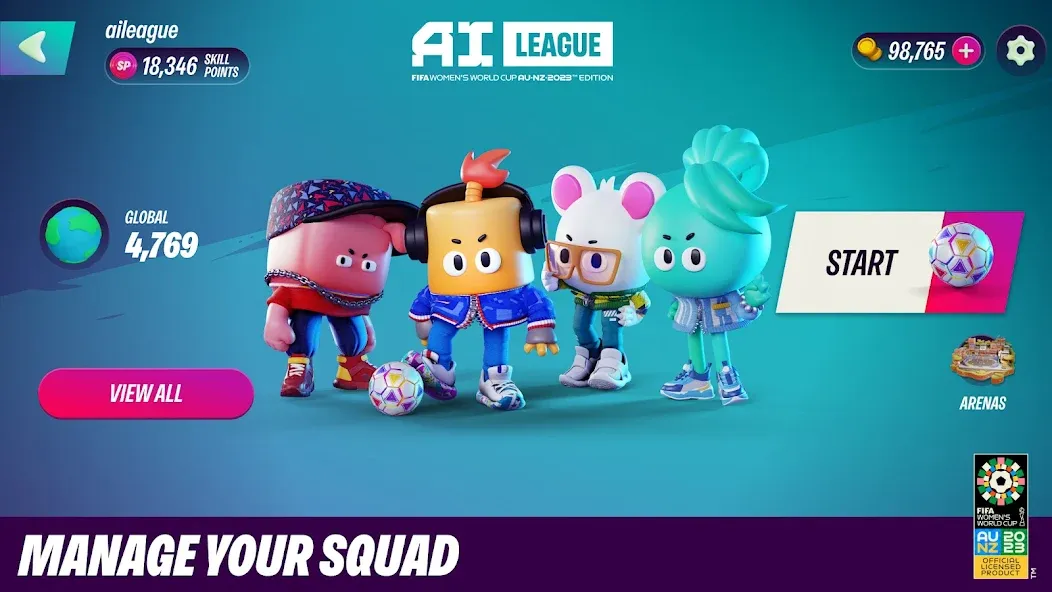 FIFA World Cup AI League взлом на Андроид — Безлимитные монеты и энергия — скриншот 2