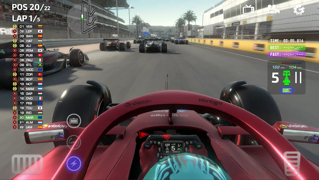 Monoposto взломанный APK — Безлимитные деньги и все машины — скриншот 1