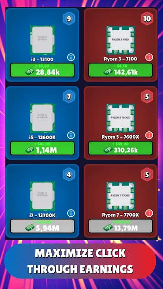 Gpu Tycoon Clicker : Game 2.0 взлом на Андроид — Много денег для развития — скриншот 5