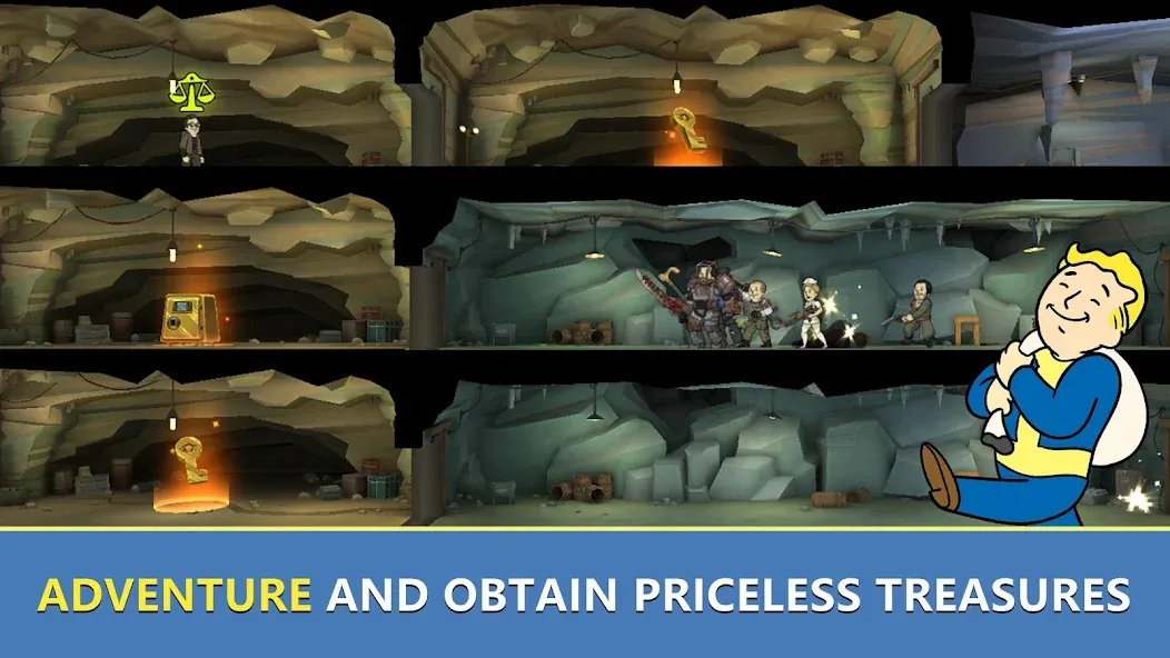 Fallout Shelter Online взломанный APK — Безлимитные ресурсы и мощные герои — скриншот 5 Fallout Shelter Online взломанный APK — Безлимитные ресурсы и мощные герои — скриншот 5