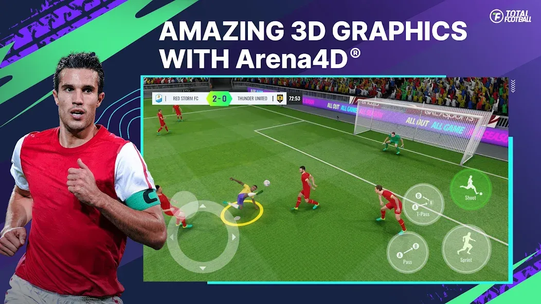 Скачать взлом Total Football — Безлимитные монеты и все игроки открыты — скриншот 1
