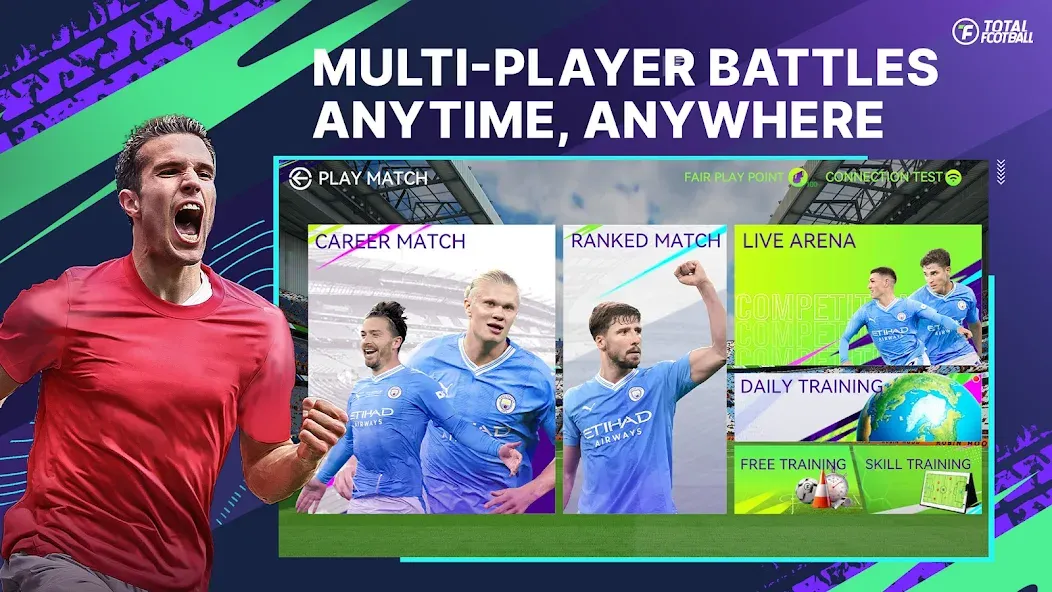 Скачать взлом Total Football — Безлимитные монеты и все игроки открыты — скриншот 5