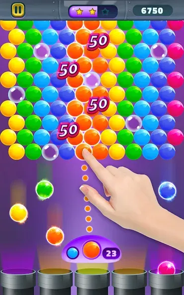 Action Bubble Game — взломанная версия, Безлимитные жизни и монеты — скриншот 3