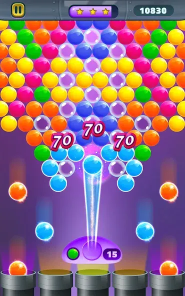 Action Bubble Game — взломанная версия, Безлимитные жизни и монеты — скриншот 4