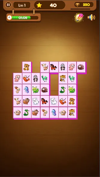 Onet Connect Animal Game — последняя версия с модом (Безлимитные подсказки и отмены ходов) — скриншот 5