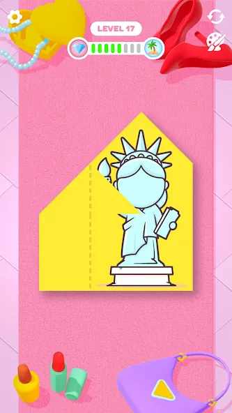 Скачать Paper Fold Mod APK — Все уровни и подсказки открыты — скриншот 3 Скачать Paper Fold Mod APK — Все уровни и подсказки открыты — скриншот 3