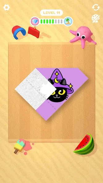 Скачать Paper Fold Mod APK — Все уровни и подсказки открыты — скриншот 4 Скачать Paper Fold Mod APK — Все уровни и подсказки открыты — скриншот 4
