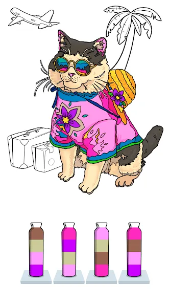 Скачать мод Sort Paint: Water Sort Puzzle — Безлимитные ходы и подсказки — скриншот 3 Скачать мод Sort Paint: Water Sort Puzzle — Безлимитные ходы и подсказки — скриншот 3