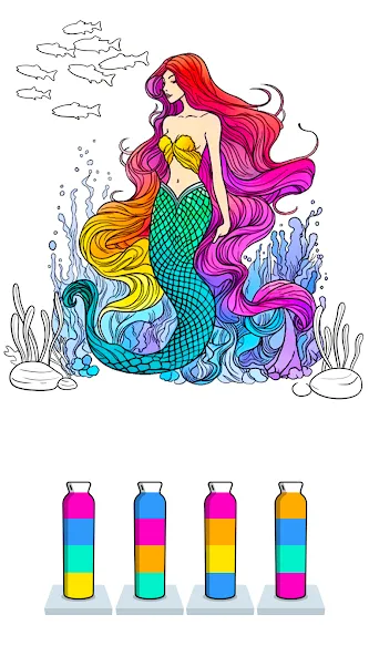 Скачать мод Sort Paint: Water Sort Puzzle — Безлимитные ходы и подсказки — скриншот 5 Скачать мод Sort Paint: Water Sort Puzzle — Безлимитные ходы и подсказки — скриншот 5