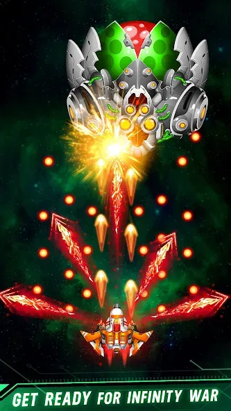 Space shooter - Galaxy attack взлом APK — Безлимитные деньги и оружие — скриншот 4