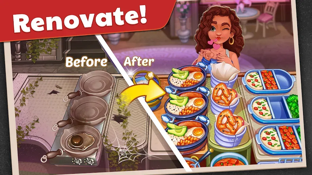 American Cooking Star Games MOD APK скачать на Андроид — Безлимитные деньги и энергия — скриншот 2 American Cooking Star Games MOD APK скачать на Андроид — Безлимитные деньги и энергия — скриншот 2